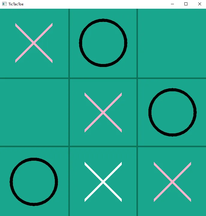 Tic-Tac-Toe game board